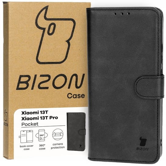 Etui Bizon Case Pocket do Xiaomi 13T / 13T Pro, czarne Bizon