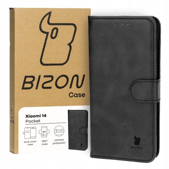 Etui Bizon Case Pocket do Xiaomi 14, czarne Bizon