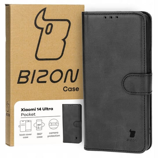 Etui Bizon Case Pocket do Xiaomi 14 Ultra, czarne Bizon