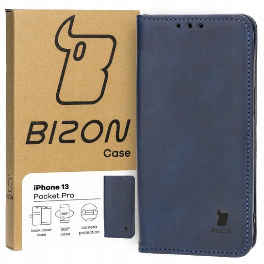Etui Bizon Case Pocket Pro do Apple iPhone 13, granatowe Bizon