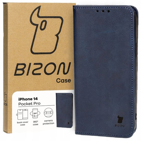 Etui Bizon Case Pocket Pro do Apple iPhone 14, granatowe Bizon
