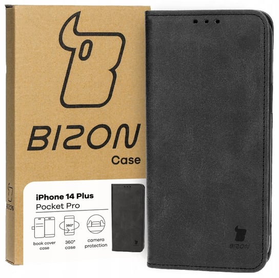 Etui Bizon Case Pocket Pro do Apple iPhone 14 Plus, czarne Bizon