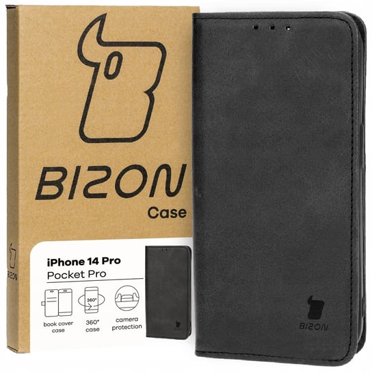Etui Bizon Case Pocket Pro do Apple iPhone 14 Pro, czarne Bizon