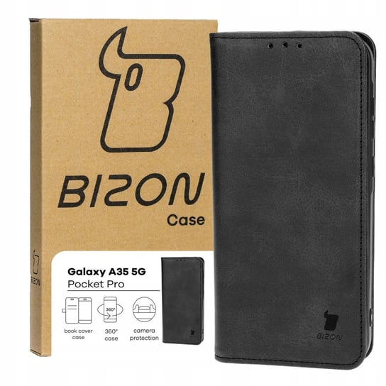 Etui Bizon Case Pocket Pro do Galaxy A35 5G, czarne Bizon