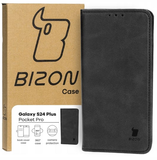 Etui Bizon Case Pocket Pro do Galaxy S24 Plus, czarne Bizon