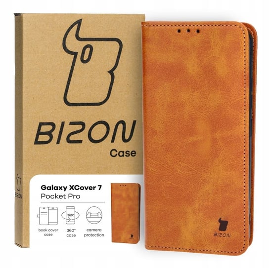 Etui Bizon Case Pocket Pro do Galaxy XCover 7, brązowe Bizon