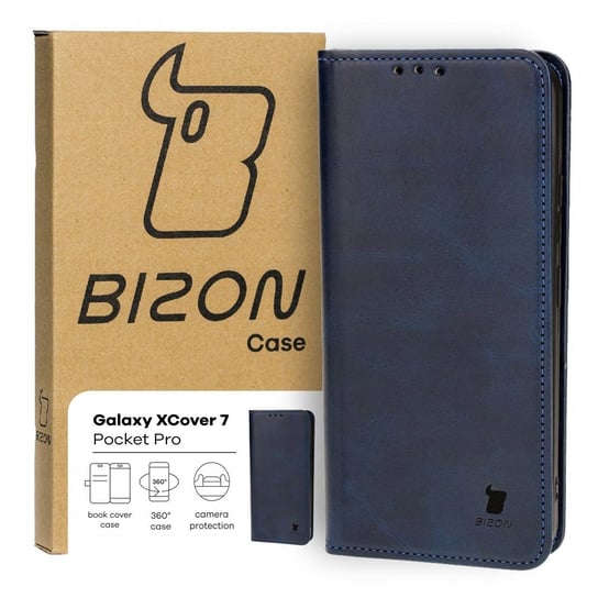 Etui Bizon Case Pocket Pro do Galaxy XCover 7, granatowe Bizon