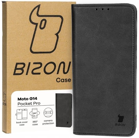Etui Bizon Case Pocket Pro do Motorola Moto G14, czarne Bizon
