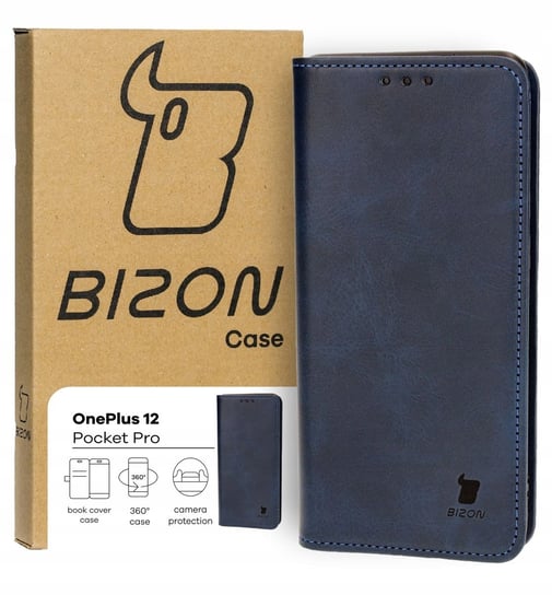 Etui Bizon Case Pocket Pro do OnePlus 12, granatowe Bizon