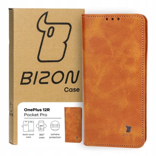 Etui Bizon Case Pocket Pro do OnePlus 12R, brązowe Bizon