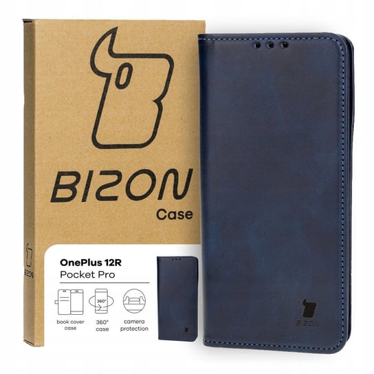 Etui Bizon Case Pocket Pro do OnePlus 12R, granatowe Bizon