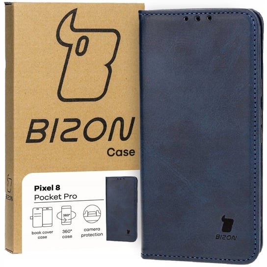 Etui Bizon Case Pocket Pro do Pixel 8, granatowe Bizon