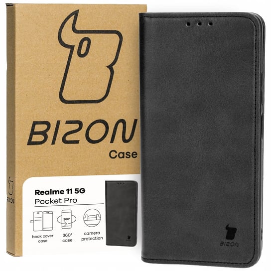 Etui Bizon Case Pocket Pro do Realme 11 5G, czarne Bizon