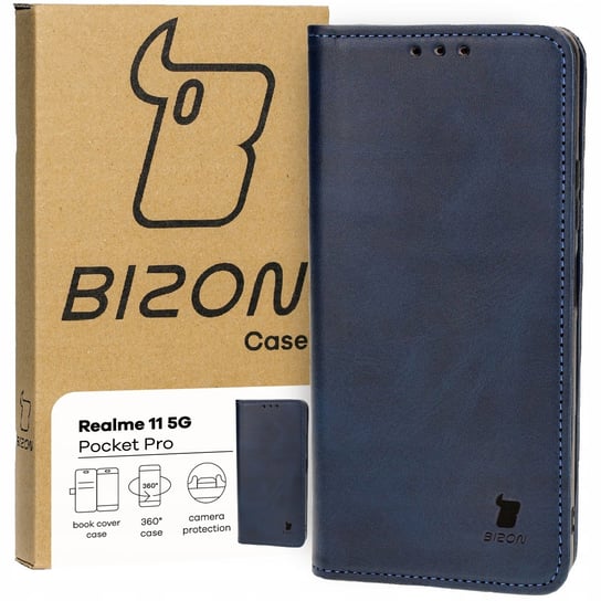 Etui Bizon Case Pocket Pro do Realme 11 5G, granatowe Bizon