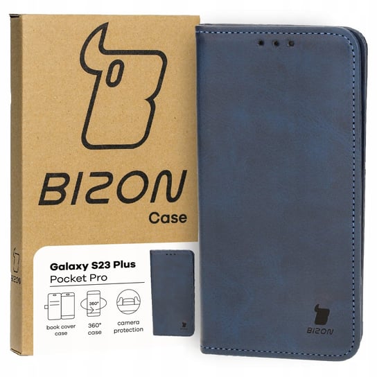Etui Bizon Case Pocket Pro do Samsung Galaxy S23 Plus, granatowe Bizon