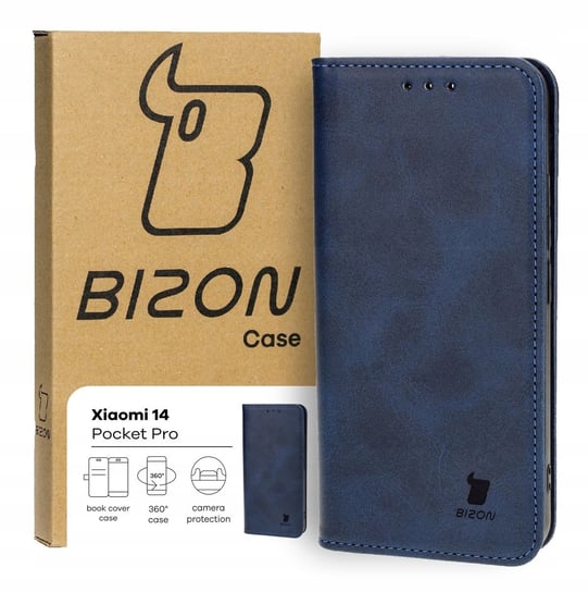 Etui Bizon Case Pocket Pro do Xiaomi 14, granatowe Bizon
