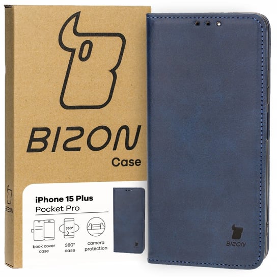 Etui Bizon Case Pocket Pro do Xiaomi Redmi Note 12 5G / Poco X5, granatowe Bizon