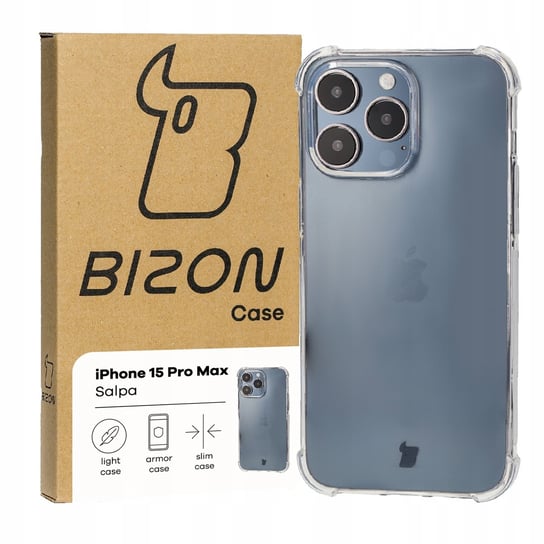 Etui Bizon Case Salpa do iPhone 15 Pro Max, przezroczyste Bizon