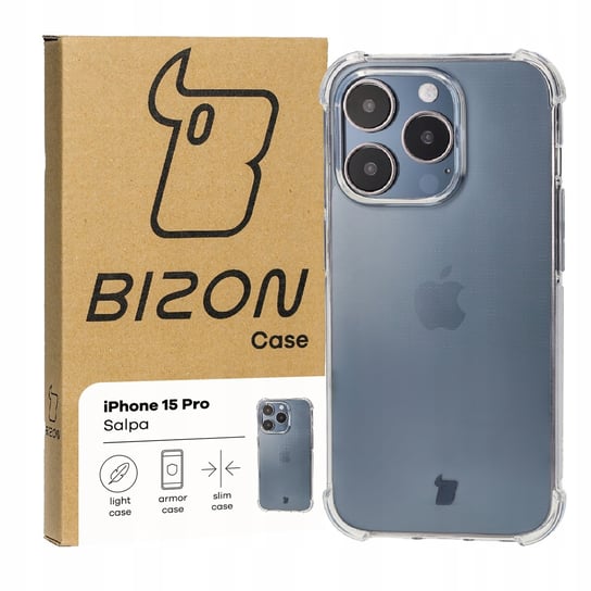 Etui Bizon Case Salpa do iPhone 15 Pro, przezroczyste Bizon
