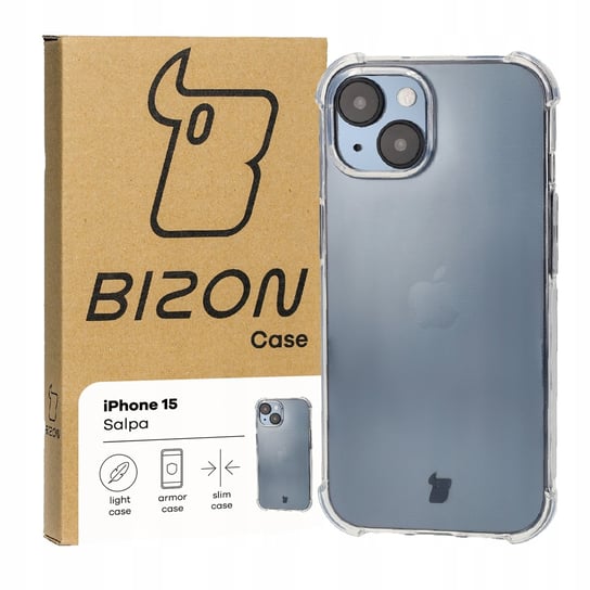 Etui Bizon Case Salpa do iPhone 15, przezroczyste Bizon