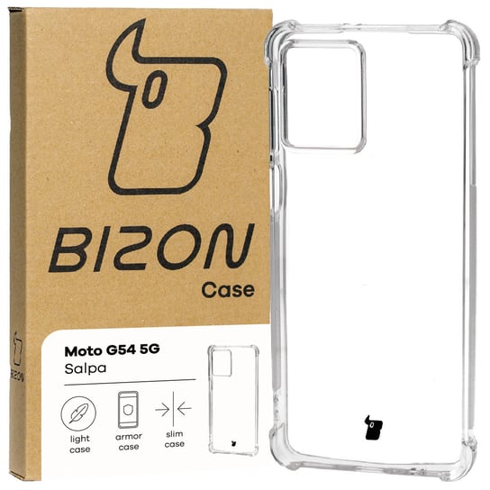 Etui Bizon Case Salpa do Motorola Moto G54 5G, przezroczyste Bizon