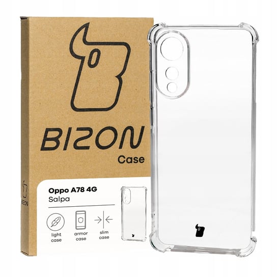 Etui Bizon Case Salpa do Oppo A78 4G, przezroczyste Bizon