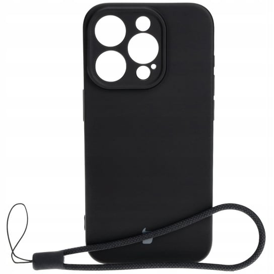 Etui Bizon Case Silicone do iPhone 15 Pro, czarne Bizon
