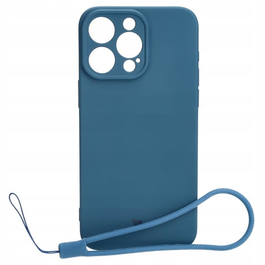 Etui Bizon Case Silicone do iPhone 15 Pro Max, granatowe Bizon