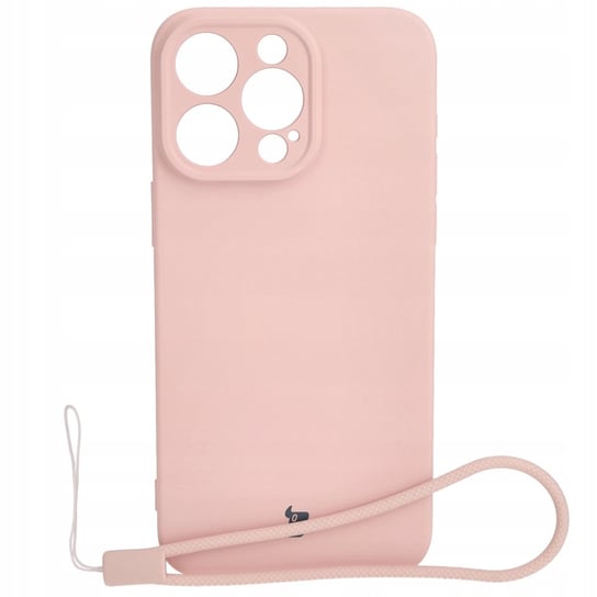 Etui Bizon Case Silicone do iPhone 15 Pro Max, jasnoróżowe Bizon