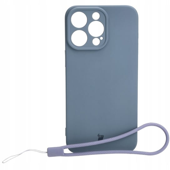 Etui Bizon Case Silicone do iPhone 15 Pro Max, szare Bizon