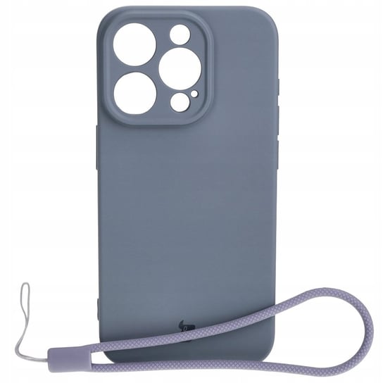 Etui Bizon Case Silicone do iPhone 15 Pro, szare Bizon