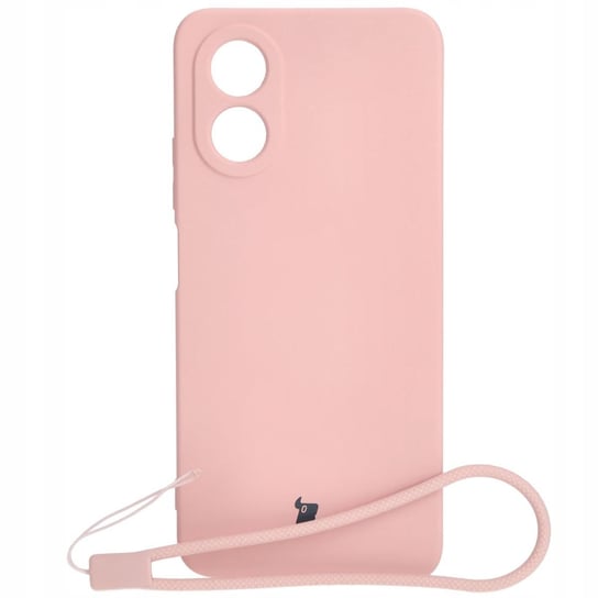 Etui Bizon Case Silicone do Oppo A38 4G, jasnoróżowe Bizon