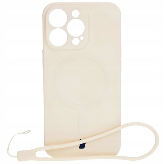 Etui Bizon Case Silicone Magnetic do Apple iPhone 13 Pro, beżowe Bizon