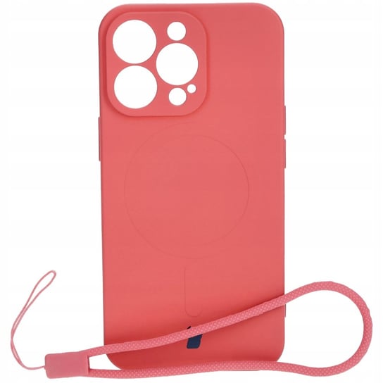 Etui Bizon Case Silicone Magnetic do Apple iPhone 13 Pro, brudny róż Bizon