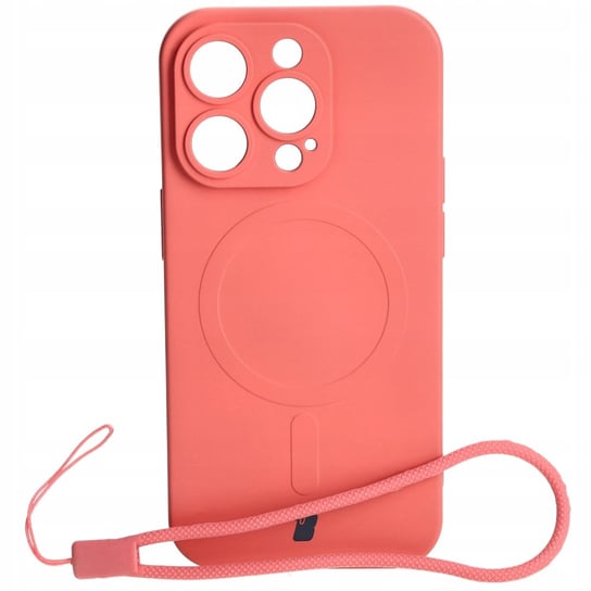 Etui Bizon Case Silicone Magnetic do Apple iPhone 14 Pro, brudny róż Bizon