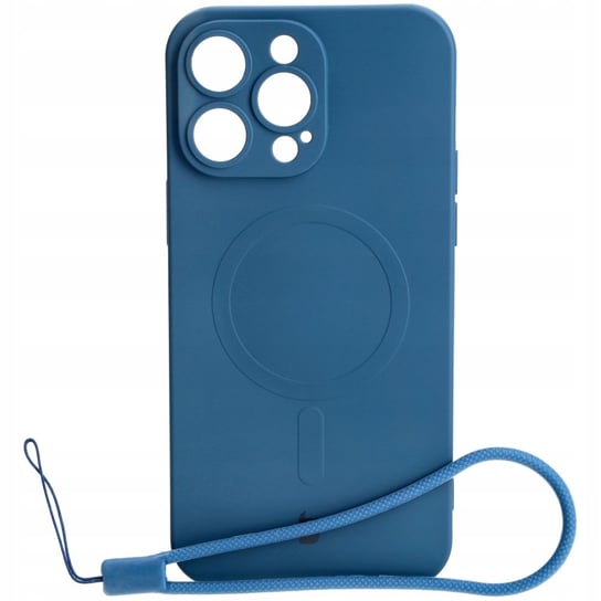 Etui Bizon Case Silicone Magnetic Do Apple Iphone 14 Pro Max, Granatowe Bizon
