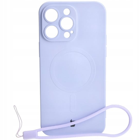 Etui Bizon Case Silicone Magnetic Do Apple Iphone 14 Pro Max, Jasnofioletowe Bizon