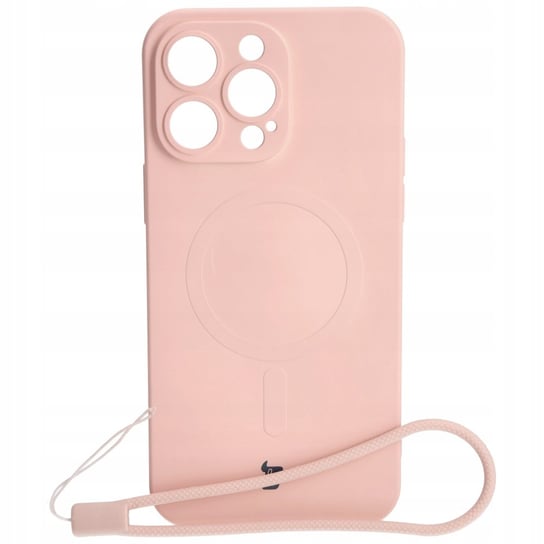 Etui Bizon Case Silicone Magnetic Do Apple Iphone 14 Pro Max, Jasnoróżowe Bizon