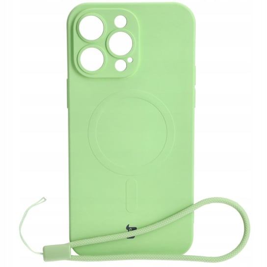 Etui Bizon Case Silicone Magnetic Do Apple Iphone 14 Pro Max, Jasnozielone Bizon
