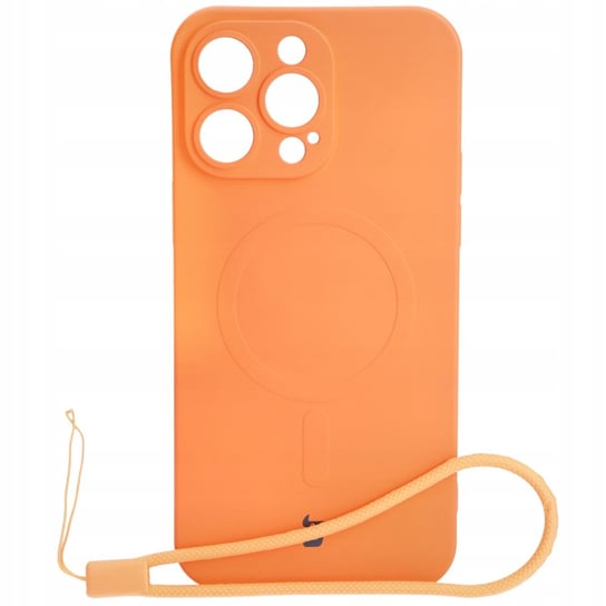 Etui Bizon Case Silicone Magnetic Do Apple Iphone 14 Pro Max, Marchewkowe Bizon