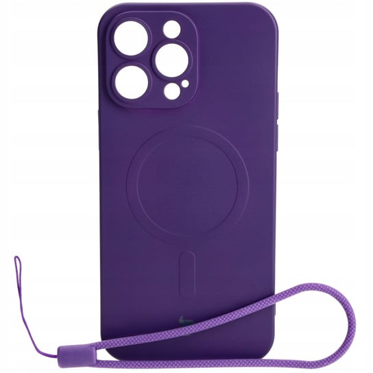 Etui Bizon Case Silicone Magnetic Do Apple Iphone 14 Pro Max, Śliwkowe Bizon