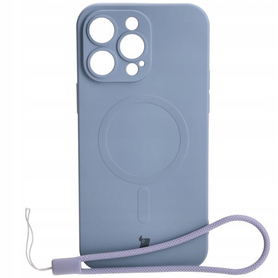 Etui Bizon Case Silicone Magnetic Do Apple Iphone 14 Pro Max, Szare Bizon