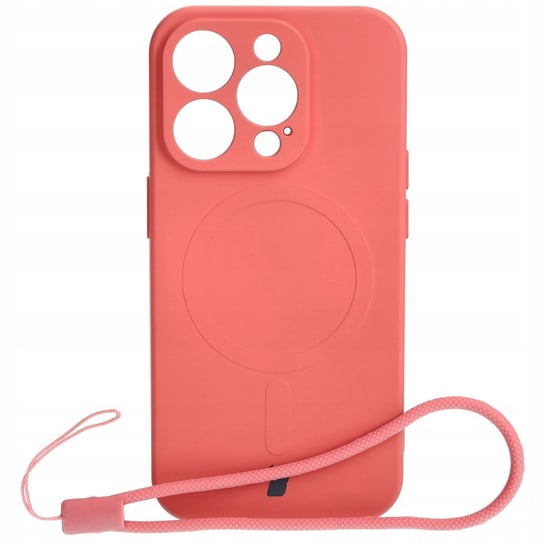 Etui Bizon Case Silicone Magnetic do Apple iPhone 15 Pro, brudny róż Bizon