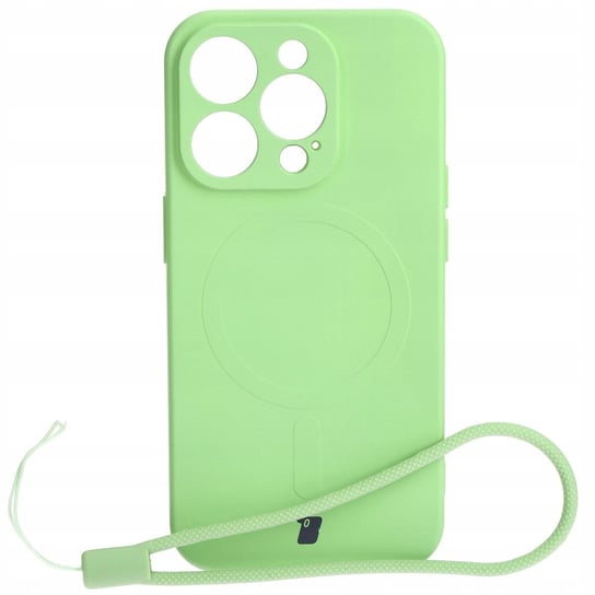 Etui Bizon Case Silicone Magnetic do Apple iPhone 15 Pro, jasnozielone Bizon