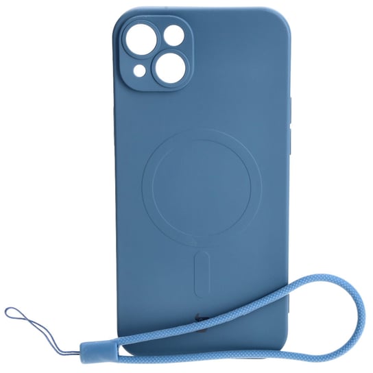 Etui Bizon Case Silicone MagSafe do Apple iPhone 14 Plus, granatowe Bizon