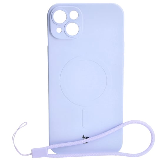 Etui Bizon Case Silicone MagSafe do Apple iPhone 14 Plus, jasnofioletowe Bizon