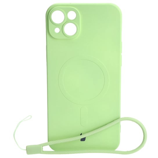 Etui Bizon Case Silicone MagSafe do Apple iPhone 14 Plus, jasnozielone Bizon