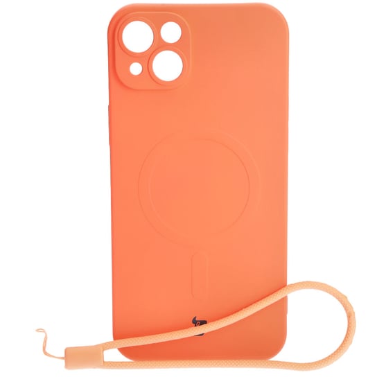Etui Bizon Case Silicone MagSafe do Apple iPhone 14 Plus, marchewkowe Bizon