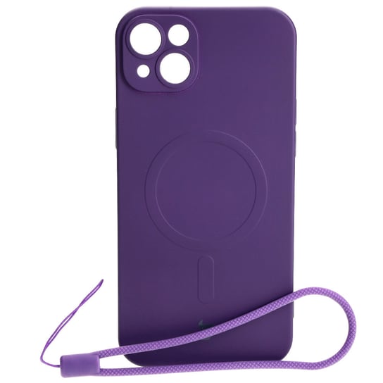 Etui Bizon Case Silicone MagSafe do Apple iPhone 14 Plus, śliwkowe Bizon