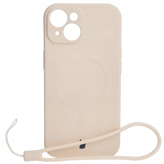 Etui Bizon Case Silicone Magsafe Do Apple Iphone 15, Beżowe Bizon